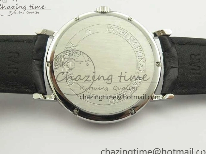 MIROTIME 0404 Portofino Automatic SS TWF 1:1 Best Edition Black Dial on Black Leather Strap A TravelReady 7199